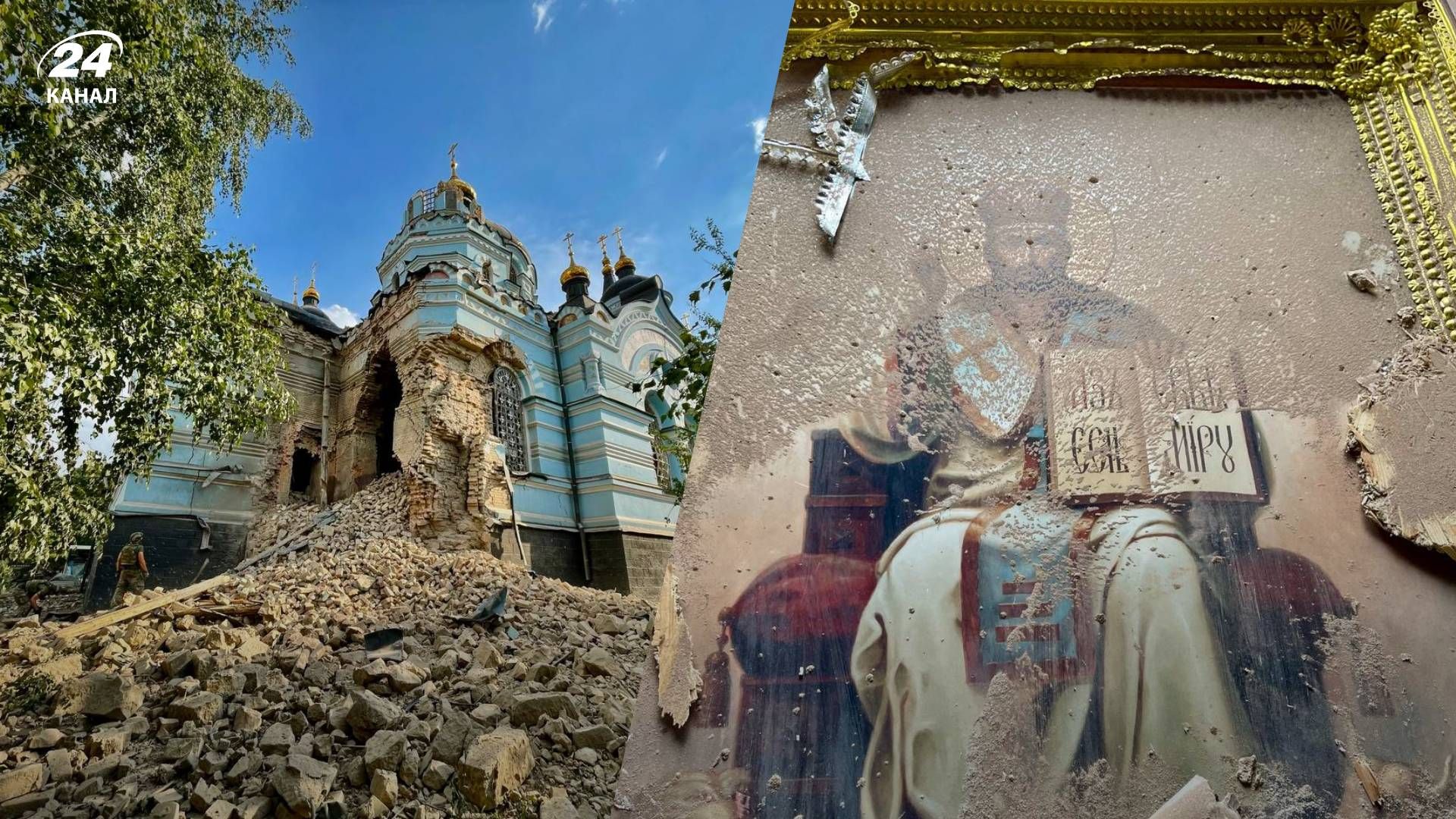 Росіяни обстріляли 110-річний храм на Донеччині - 24 Канал