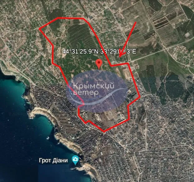 Прилеты по части россиян в районе мыса Фиолент Прилеты по части россиян в районе мыса Фиолент