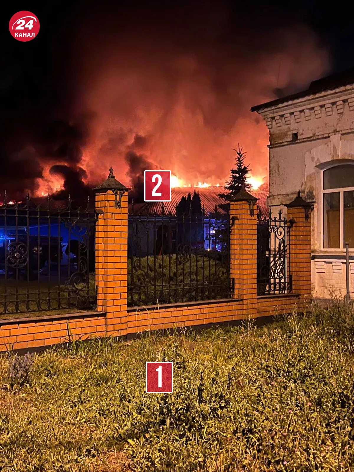 В Курской области горел завод низковольтной аппаратуры в Корнеевском районе