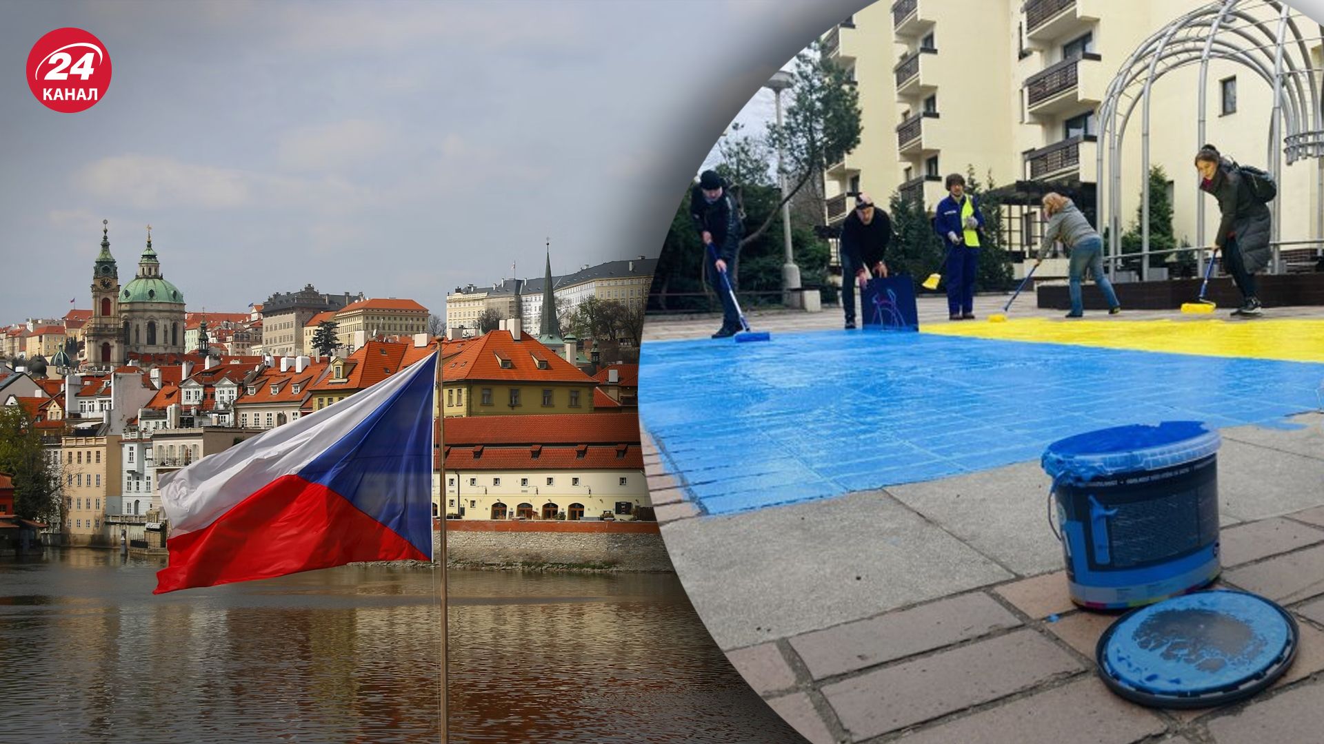 У Чехії порушено справу проти активістів за малювання українського прапора