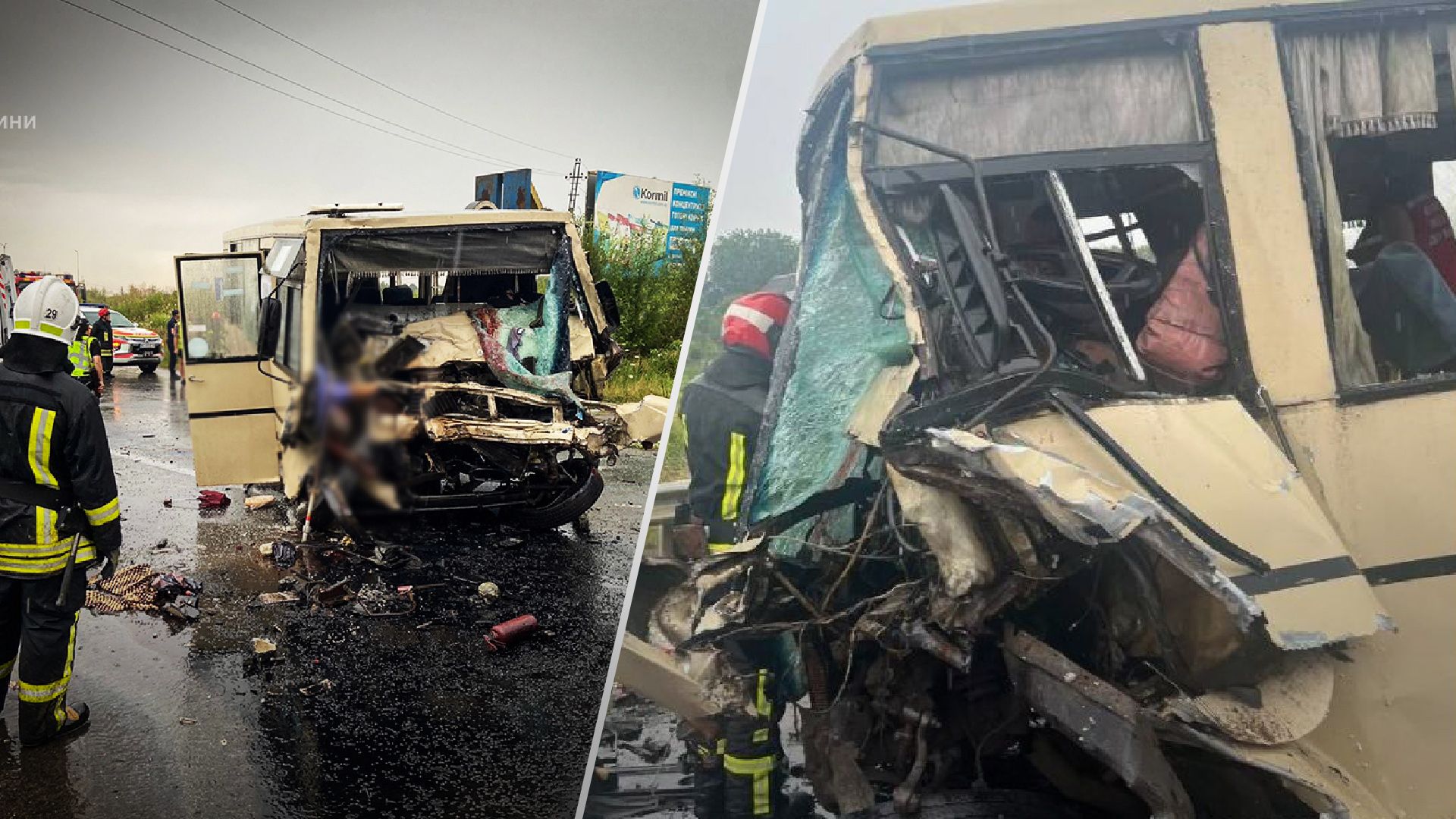 По меньшей мере 4 погибших: возле Львова столкнулись автобус и автоцистерна - 24 Канал
