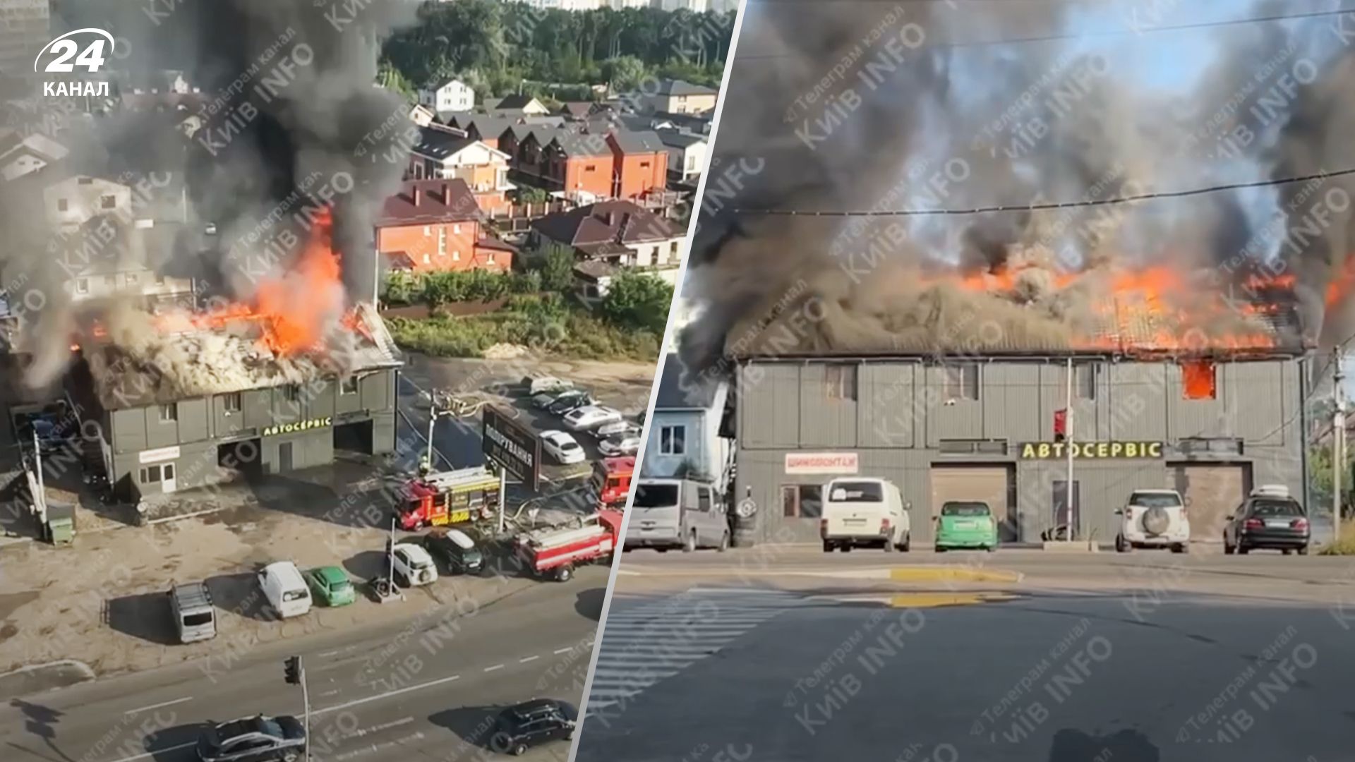 Что известно о пожаре в Вишневом в Киевской области