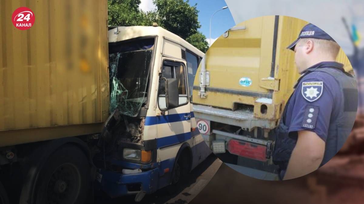 В Одесі сталася небезпечна ДТП за участі маршрутки і вантажівки В Одесі сталася небезпечна ДТП за участі маршрутки і вантажівки