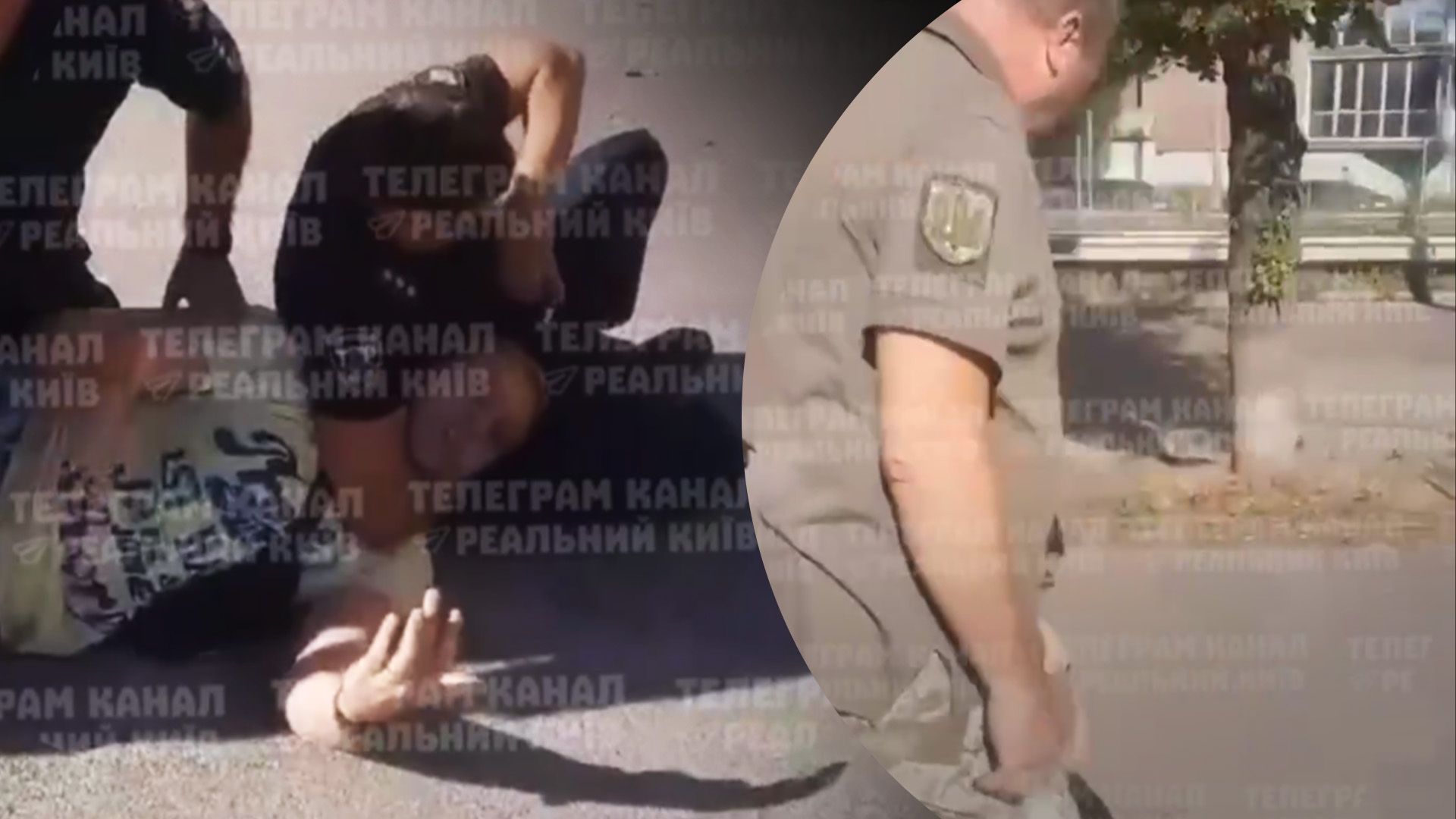 Поліція силою затримала чоловіка Поліція силою затримала чоловіка