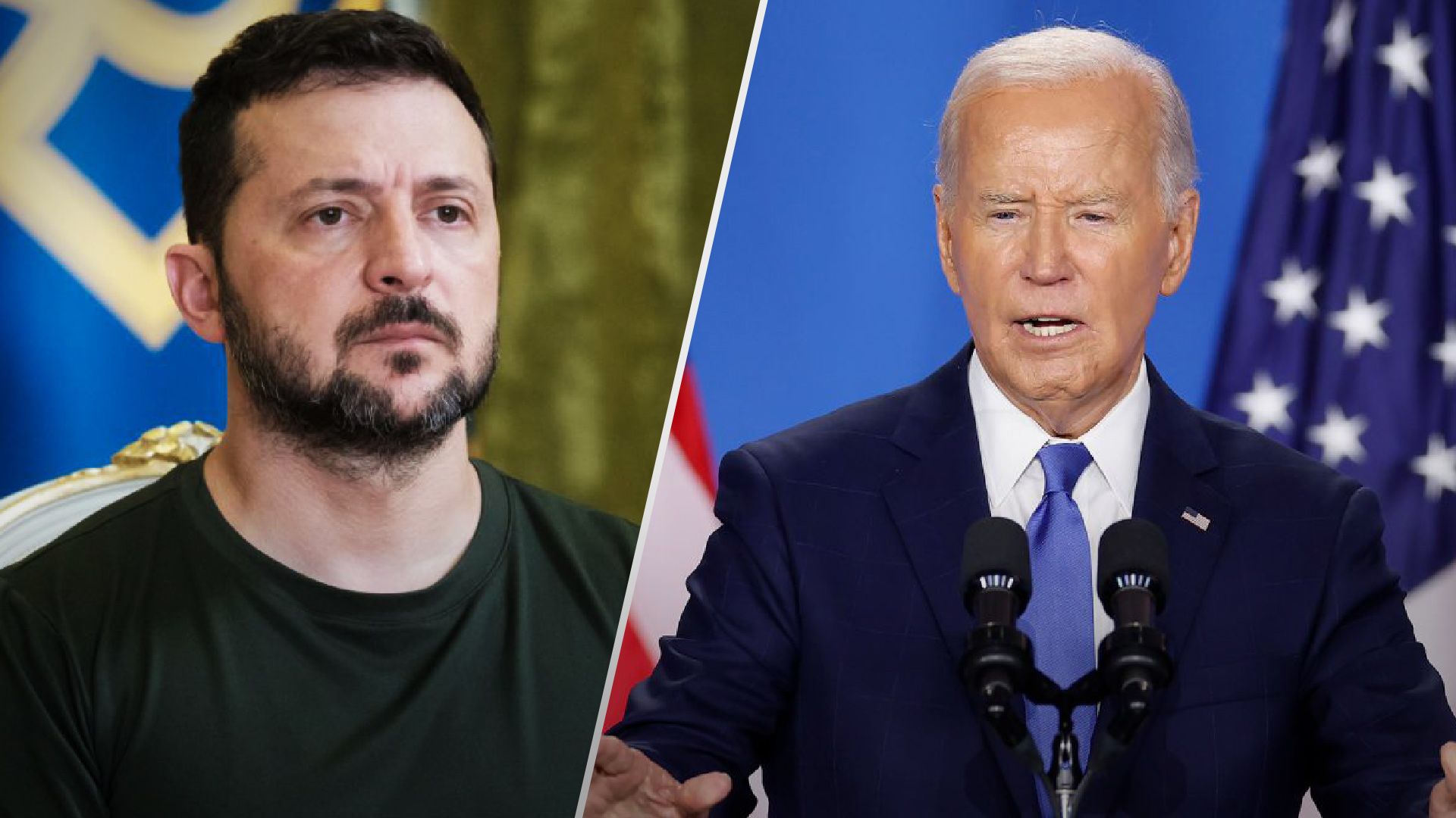 Зеленський разом із Байденом під час його візиту в Київ Зеленський разом із Байденом під час його візиту в Київ