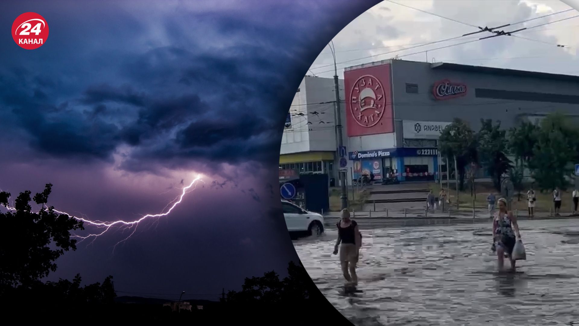 Киев накрыла мощная гроза и ливень Киев накрыла мощная гроза и ливень