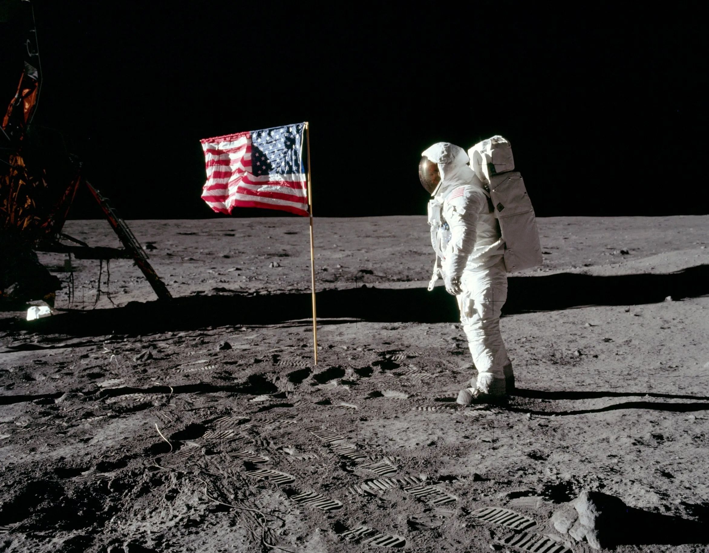 Астронавт США на Місяці
