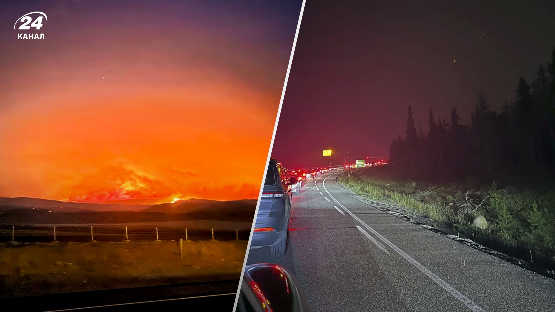 У Канаді і США масштабні лісові пожежі У Канаді і США масштабні лісові пожежі