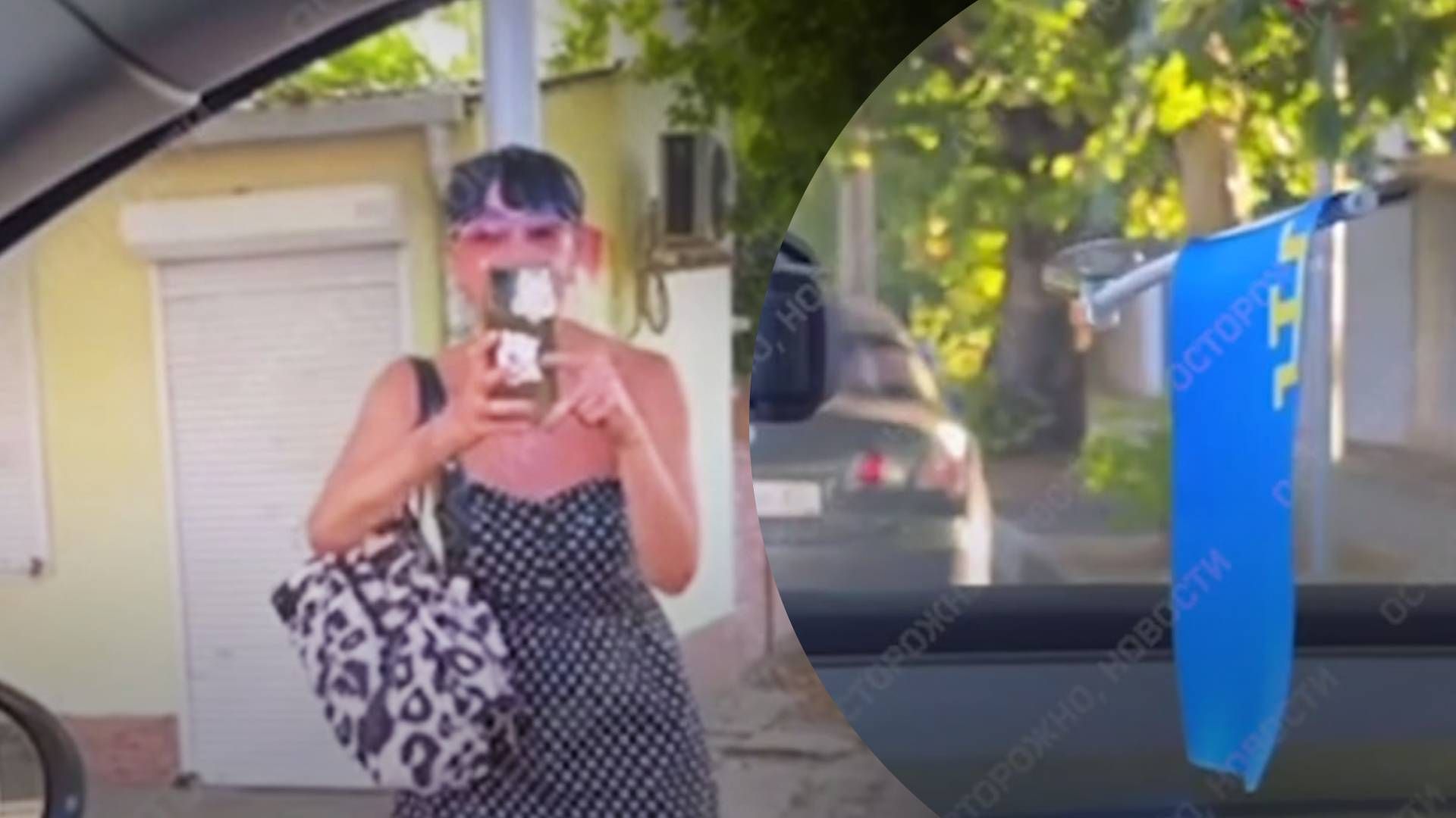 4 Агресивна путіністка в окупованому Сімферополі - 24 Канал 4 Агресивна путіністка в окупованому Сімферополі - 24 Канал