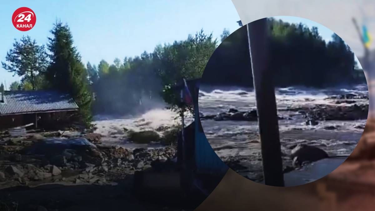 В Карелии прорвало дамбу и затопило поселок В Карелии прорвало дамбу и затопило поселок