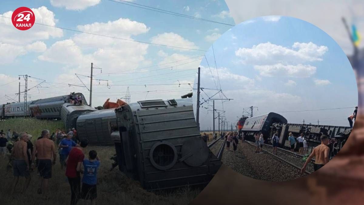 У Волгоградській області пасажирський потяг зійшов з рейок після зіткнення з вантажівкою