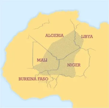 туареги карта туареги карта