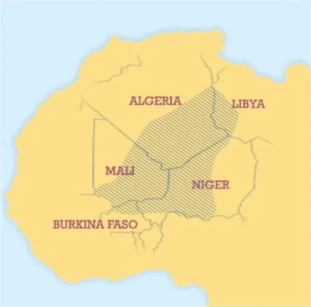 туареги карта