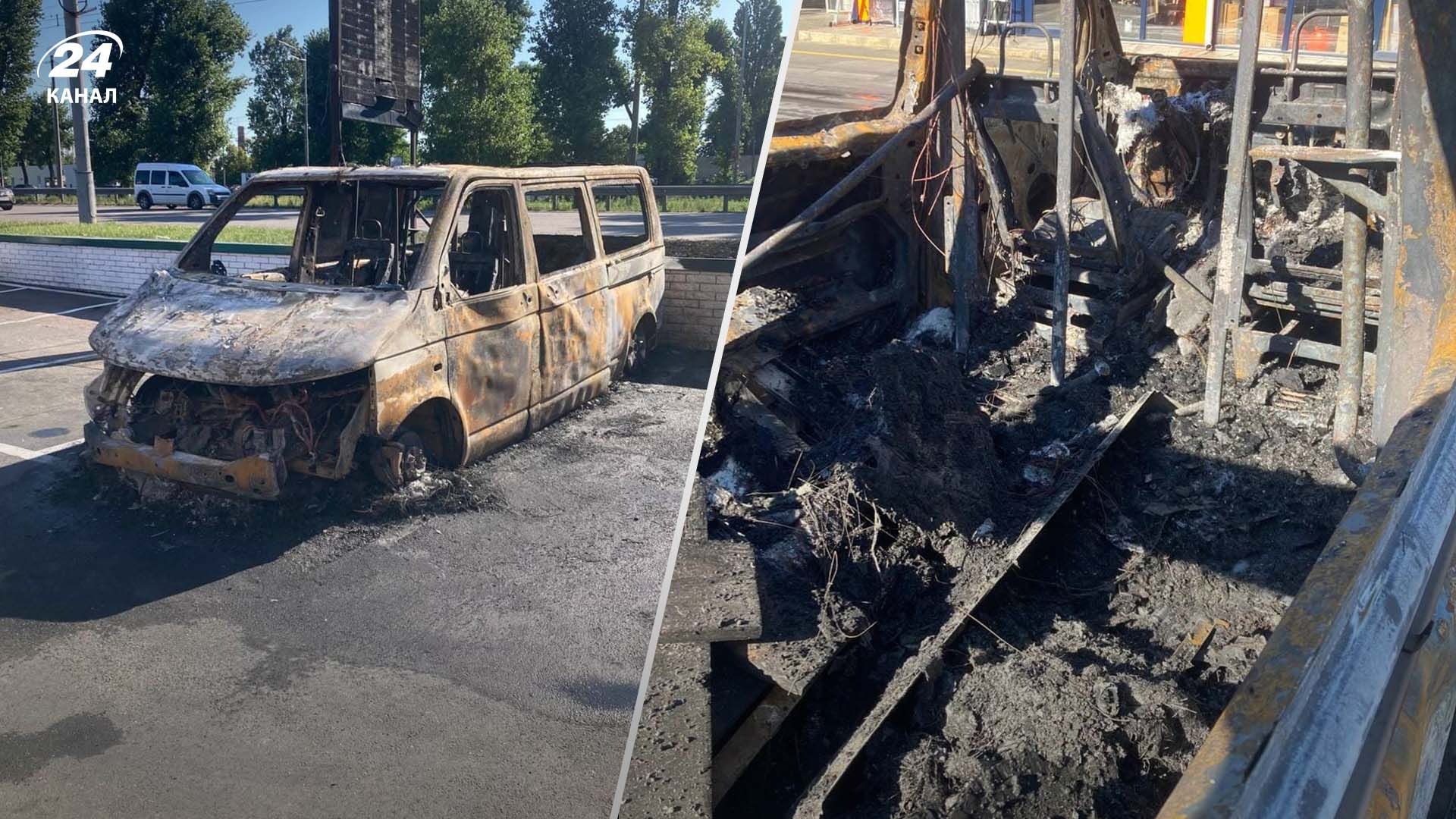 У Києві підпалили автомобіль медичної служби Третьої штурмової бригади - 24 Канал У Києві підпалили автомобіль медичної служби Третьої штурмової бригади - 24 Канал