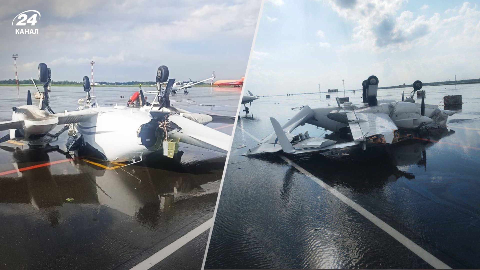 Смерч разбросал самолеты и вертолеты на аэродроме в Татарстане Смерч разбросал самолеты и вертолеты на аэродроме в Татарстане