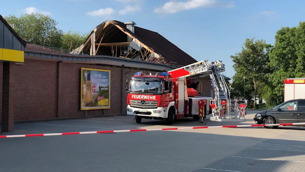 В Германии обвалилась крыша супермаркета 30 июля