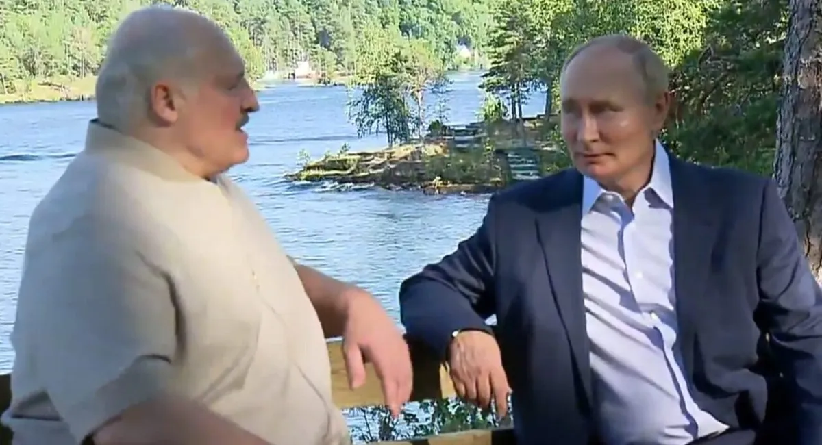 Лукашенко с Путиным 