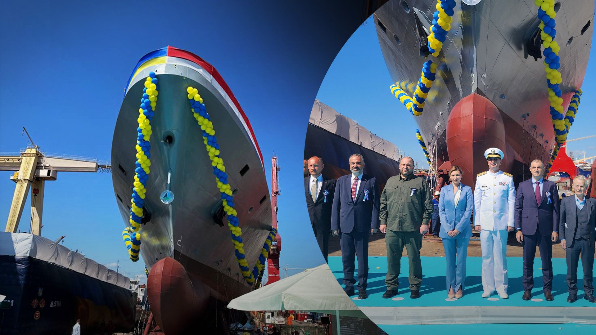 Корабль "Гетман Иван Выговский" спустили на воду в Турции
