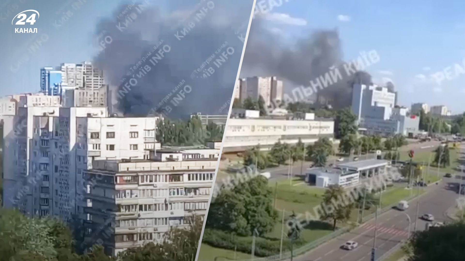 На Борщаговке в Киеве произошел пожар