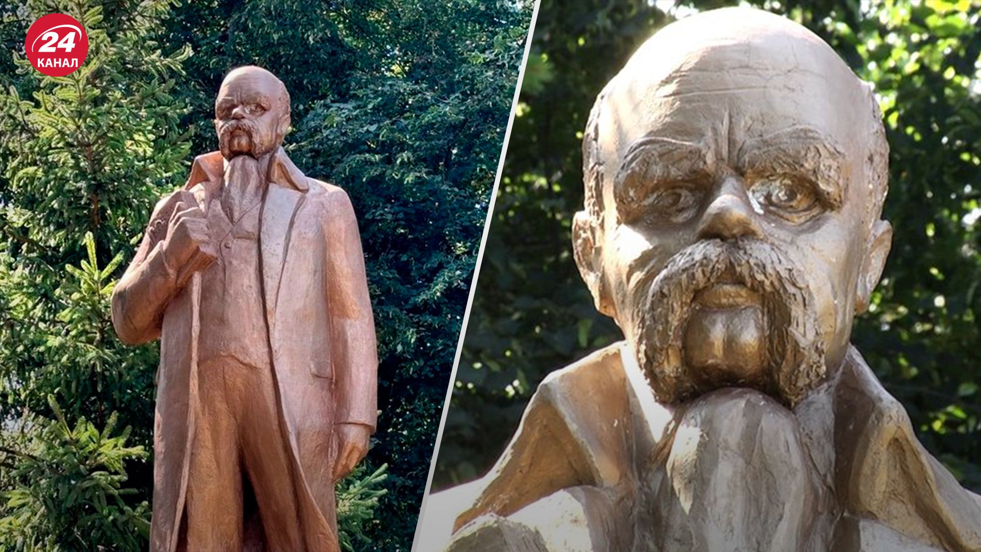 На Житомирщині пам'ятник Леніна перетворили на Шевченка На Житомирщині пам'ятник Леніна перетворили на Шевченка