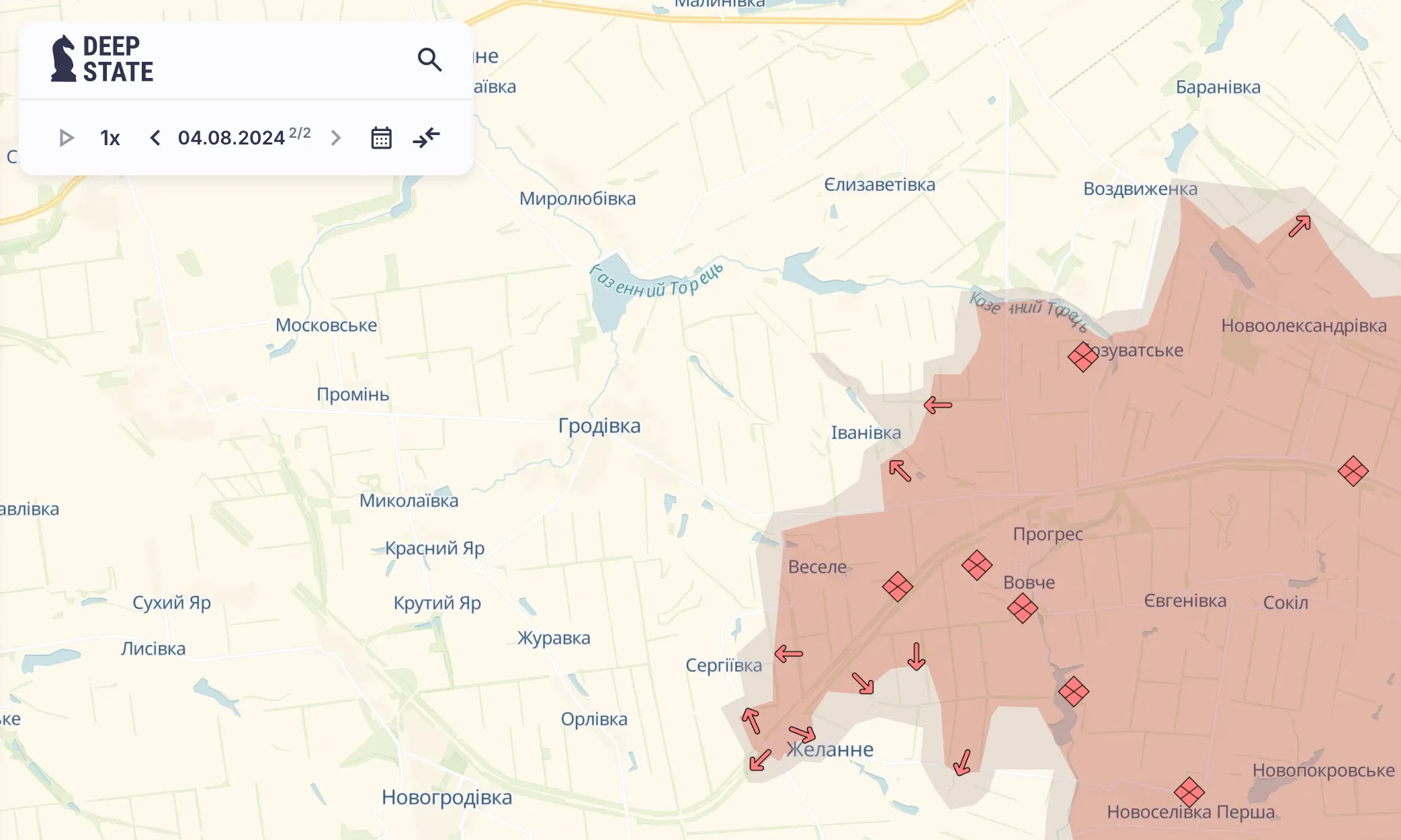 Покровський напрямок 4 серпня