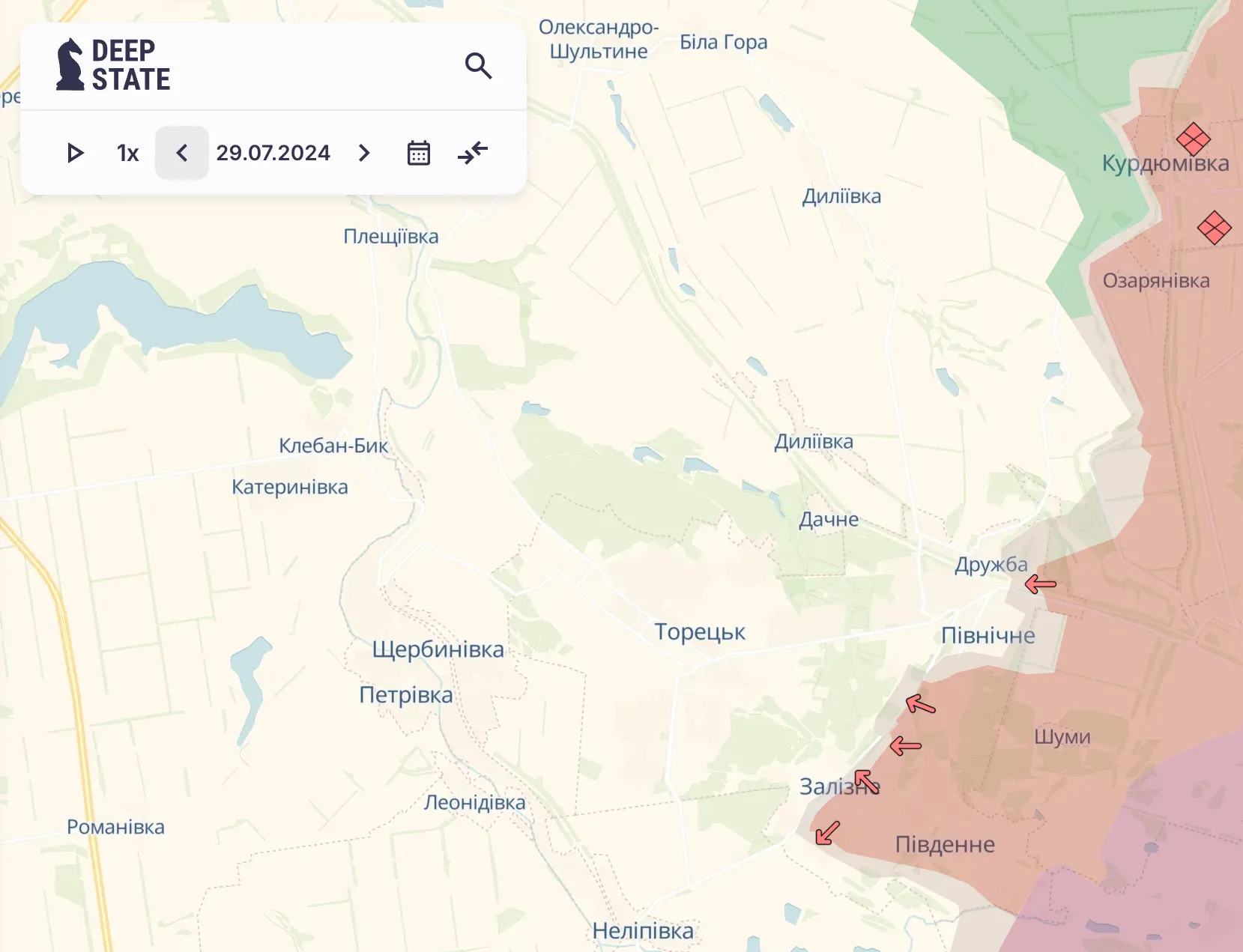 Торецкое направление 29 августа