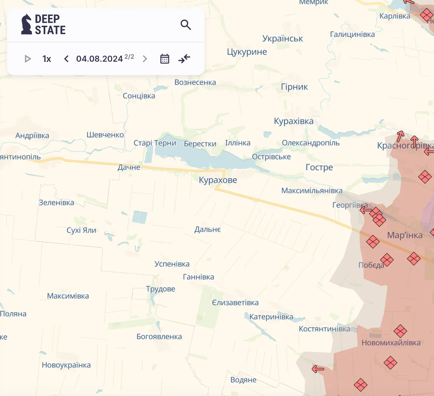 Курахівський напрямок 4 серпня