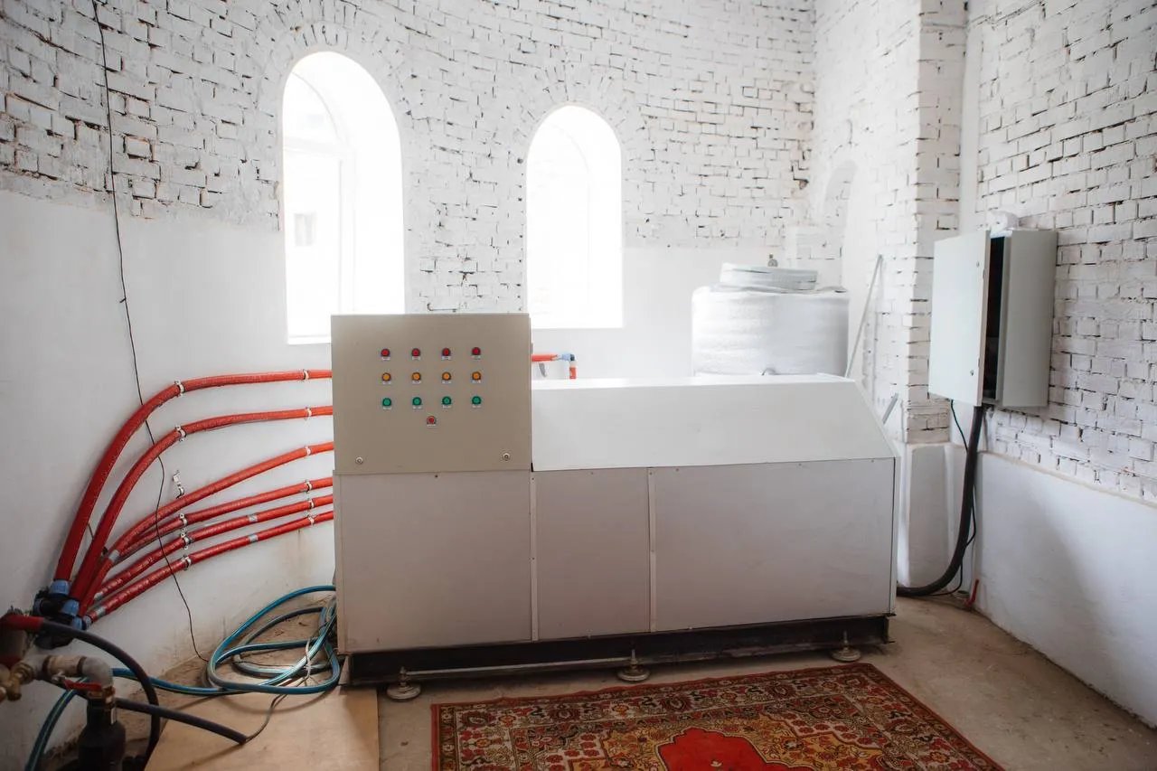 Новый котел в храме Новый котел в храме