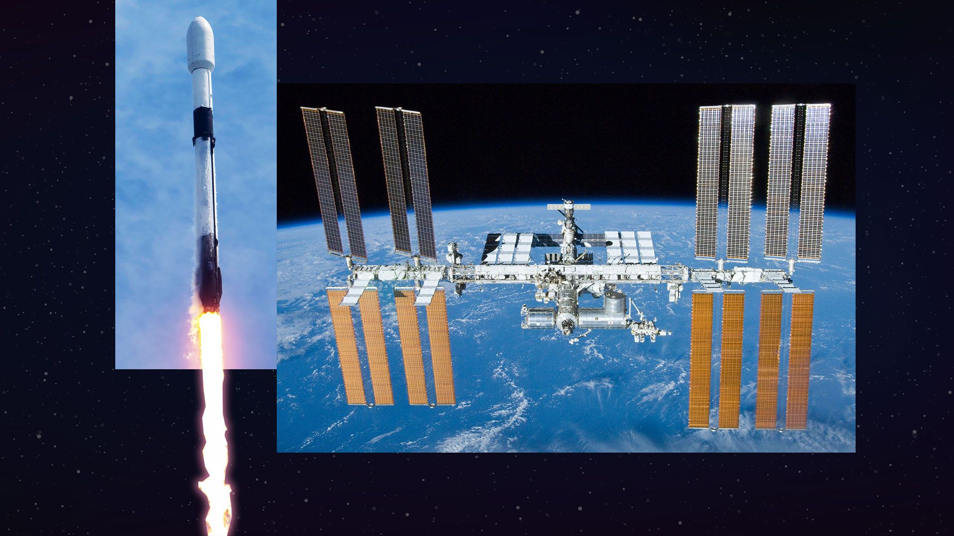 Старт ракети Falcon 9 з Cygnus Старт ракети Falcon 9 з Cygnus