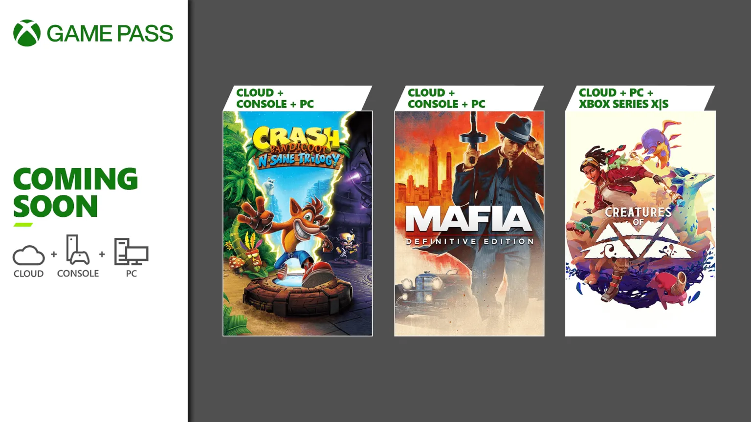 Анонсы Xbox Game Pass