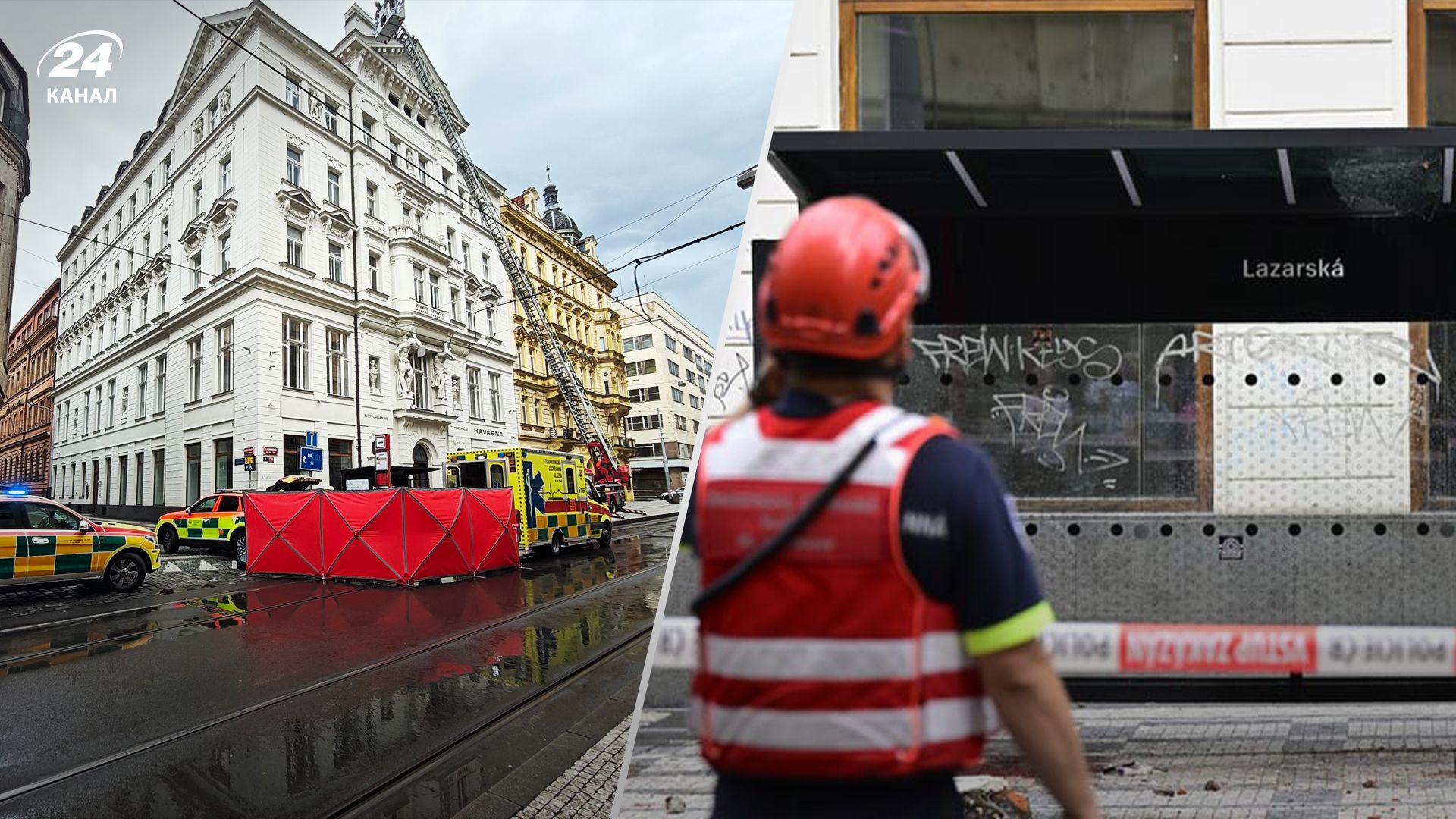 В Праге украинский врач погиб после падения карниза на трамвайной остановке В Праге украинский врач погиб после падения карниза на трамвайной остановке