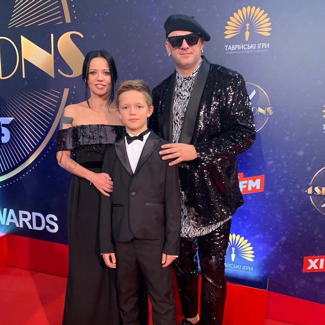 Потап з першою дружиною і сином Потап з першою дружиною і сином