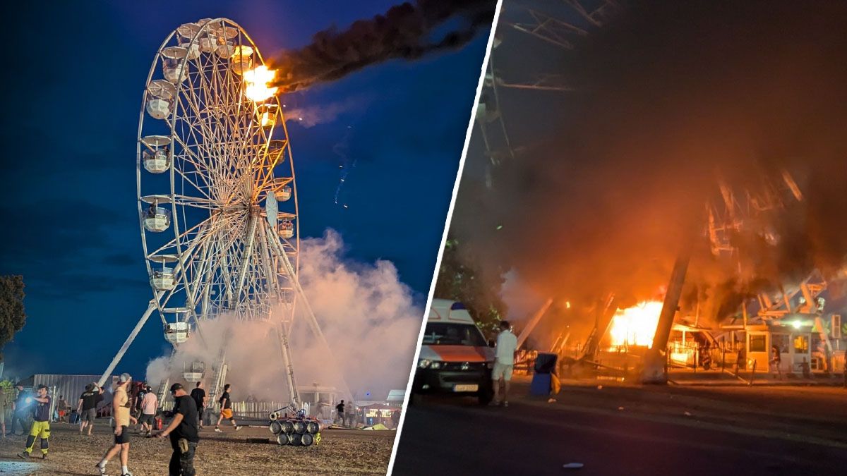 Пожежа на колесі огляду в Лейпцигу Пожежа на колесі огляду в Лейпцигу