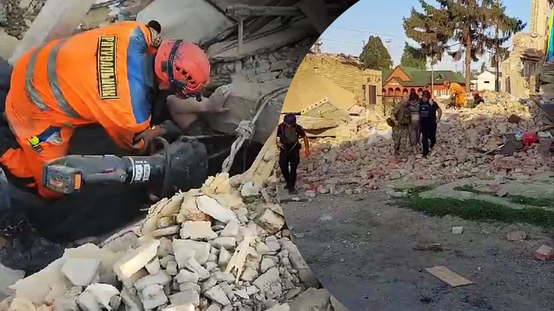 Рятувальники показали перші хвилини порятунку жінки Рятувальники показали перші хвилини порятунку жінки