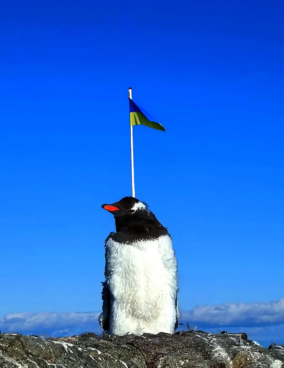Український прапор в Антарктиці Український прапор в Антарктиці
