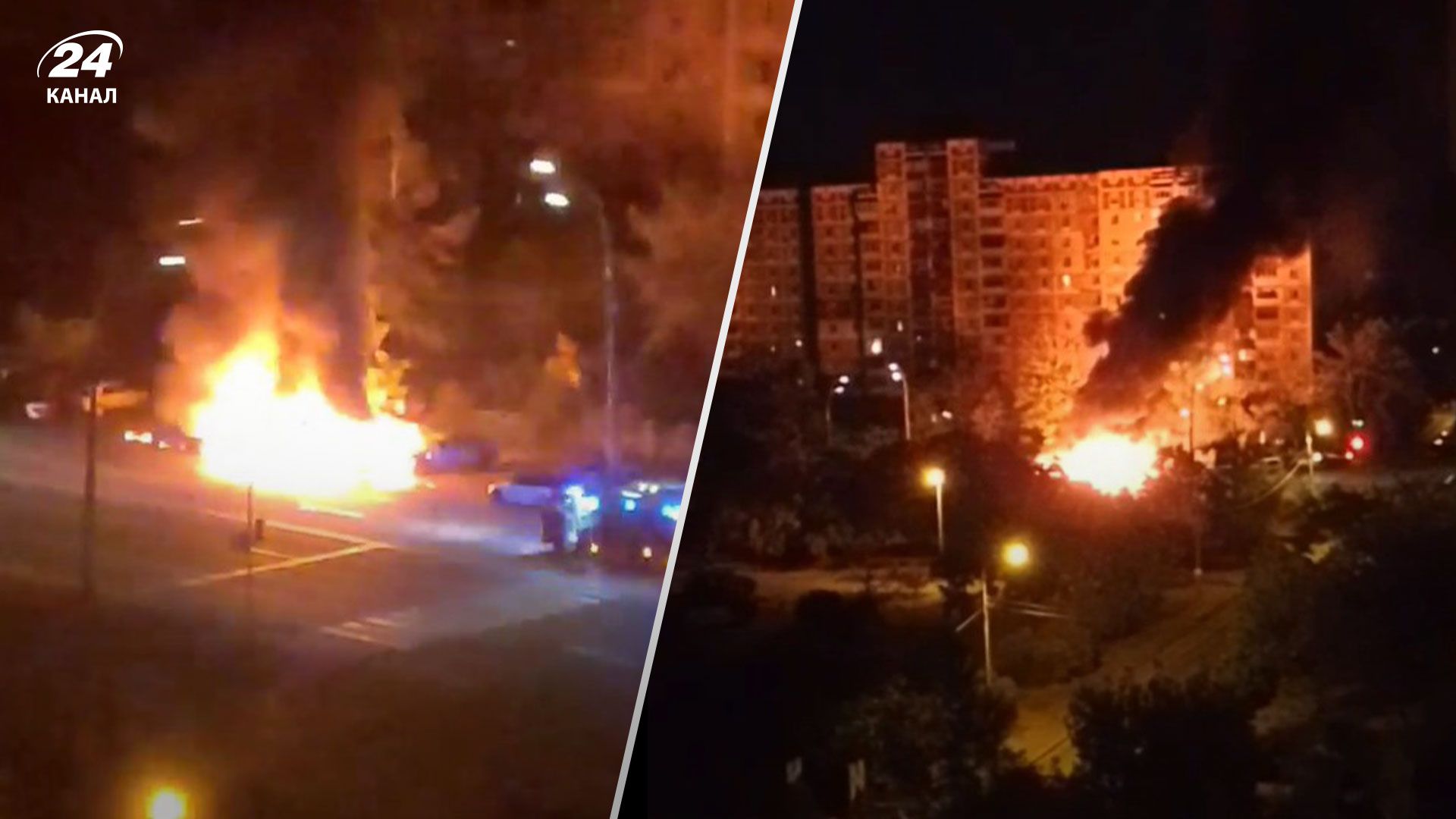 У Києві на Троєщині підпалили 4 авто У Києві на Троєщині підпалили 4 авто