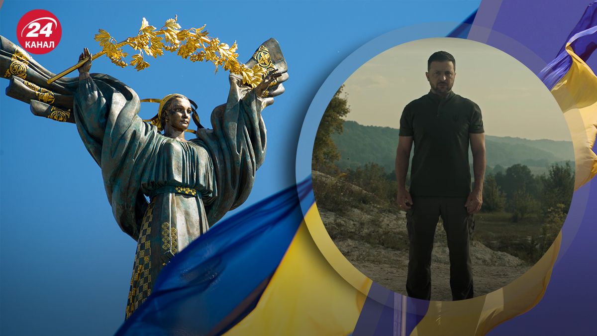 Володимир Зеленський привітав українців з Днем Незалежності - 24 Канал Володимир Зеленський привітав українців з Днем Незалежності - 24 Канал