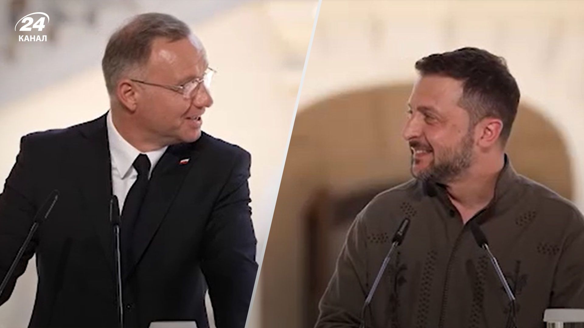 "Може бути зайнято": Зеленський пожартував, що не візьме слухавку від Дуди на користь росіян - 24 Канал "Може бути зайнято": Зеленський пожартував, що не візьме слухавку від Дуди на користь росіян - 24 Канал