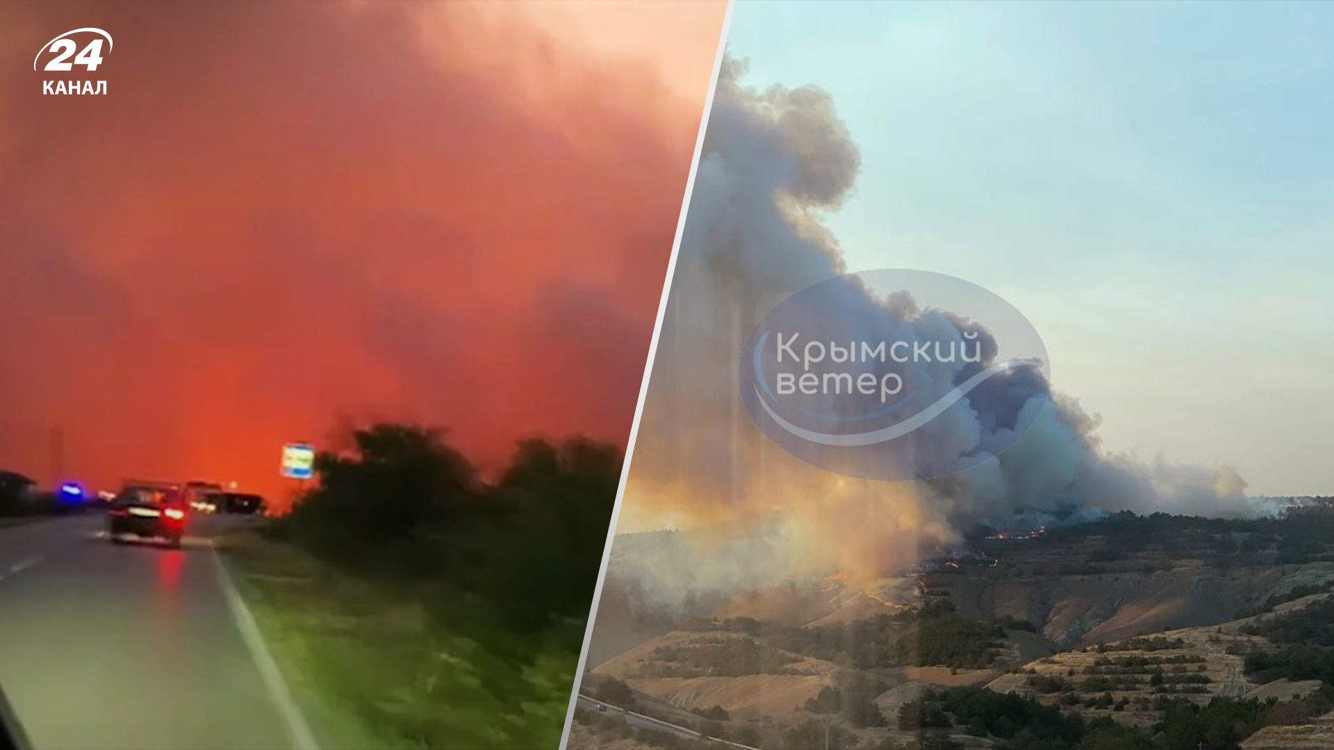 В крымской Феодосии вспыхнул мощный лесной пожар В крымской Феодосии вспыхнул мощный лесной пожар