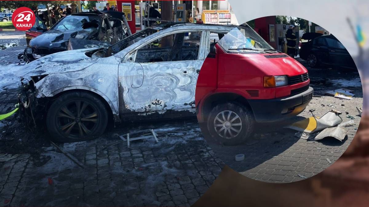 На Львовщине автомобиль врезался в бензоколонку На Львовщине автомобиль врезался в бензоколонку