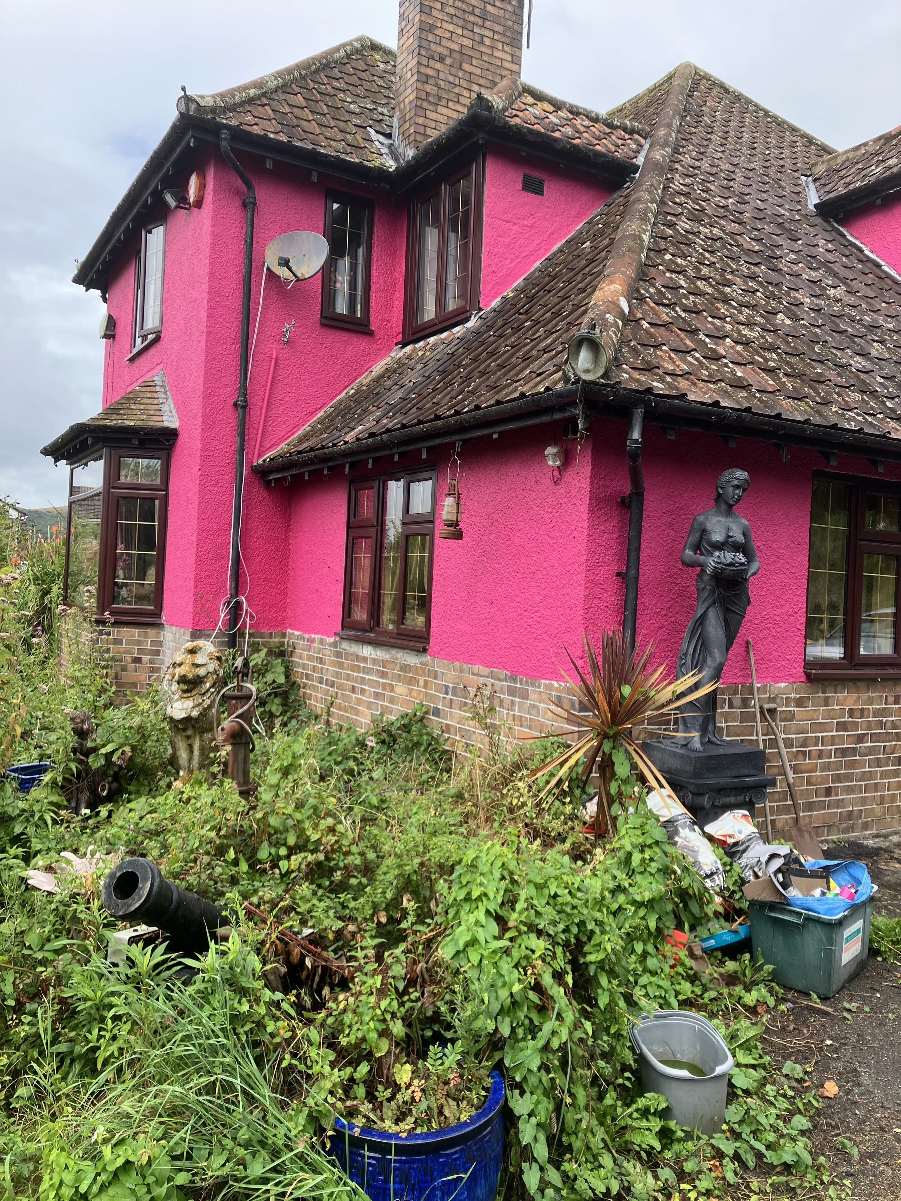 Нерухомість Будинок яскраво-рожевого відтінку