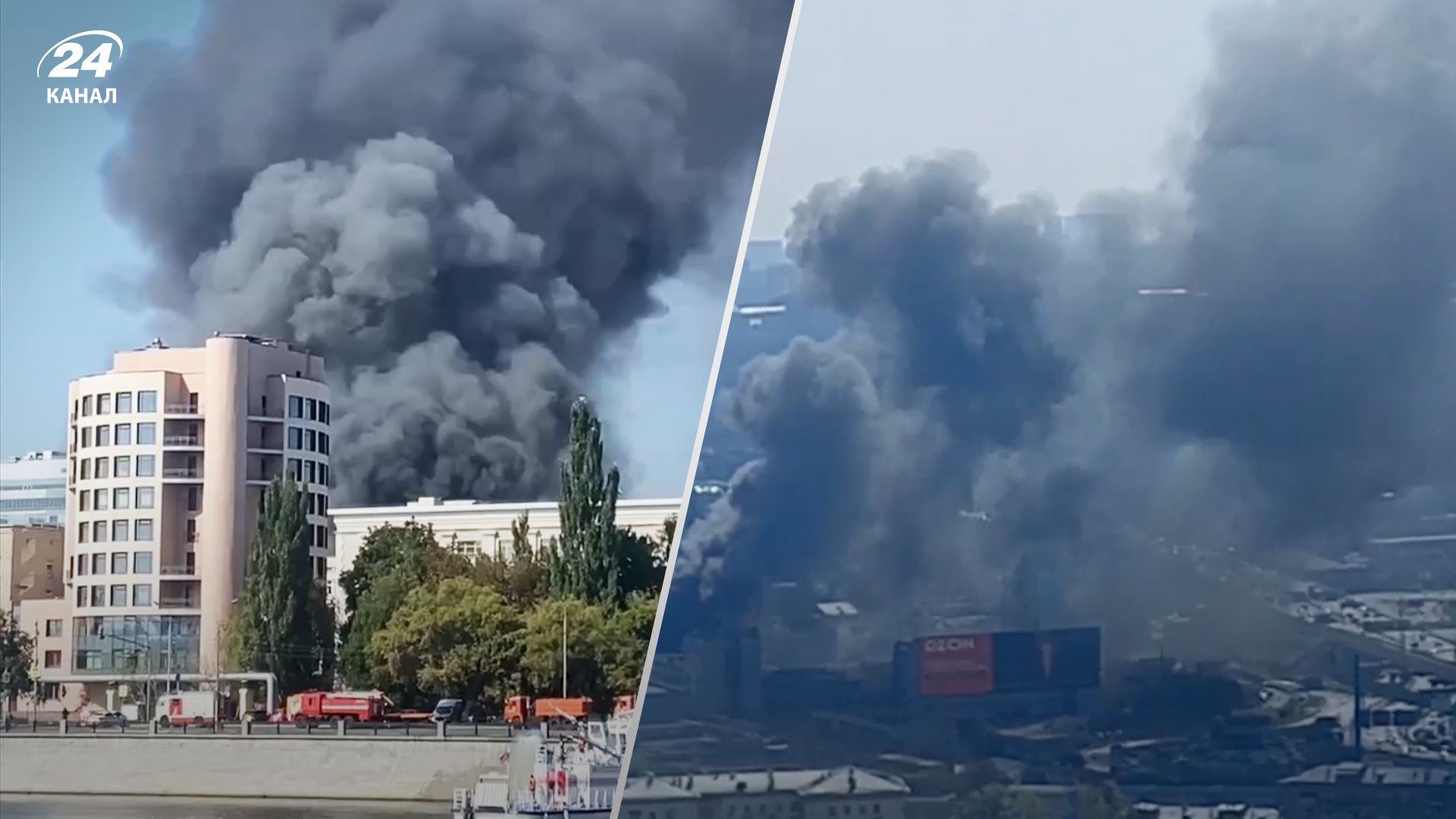 В Москве горело административное здание В Москве горело административное здание