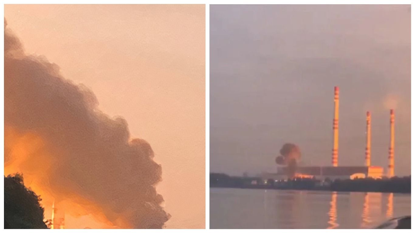 Конаковскую ГРЭС в России атаковали дроны: появились кадры последствий пожара на энергообъекте - 24 Канал Конаковскую ГРЭС в России атаковали дроны: появились кадры последствий пожара на энергообъекте - 24 Канал