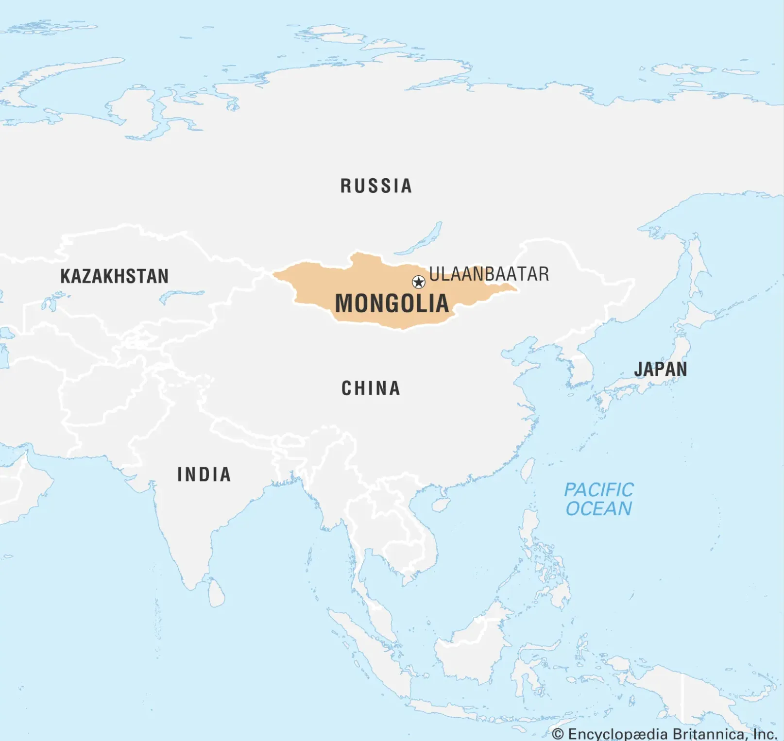 Монголия на карте Монголия на карте
