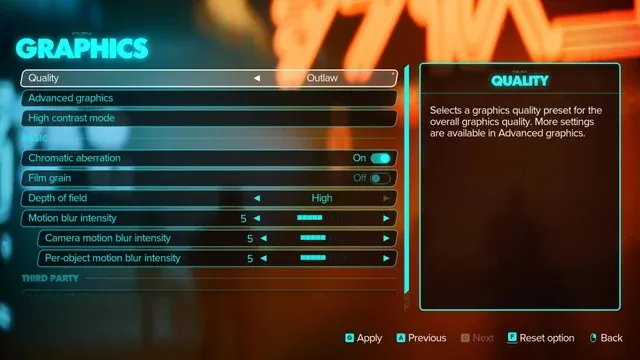 Настройка графики в Star Wars Outlaws Настройка графики в Star Wars Outlaws