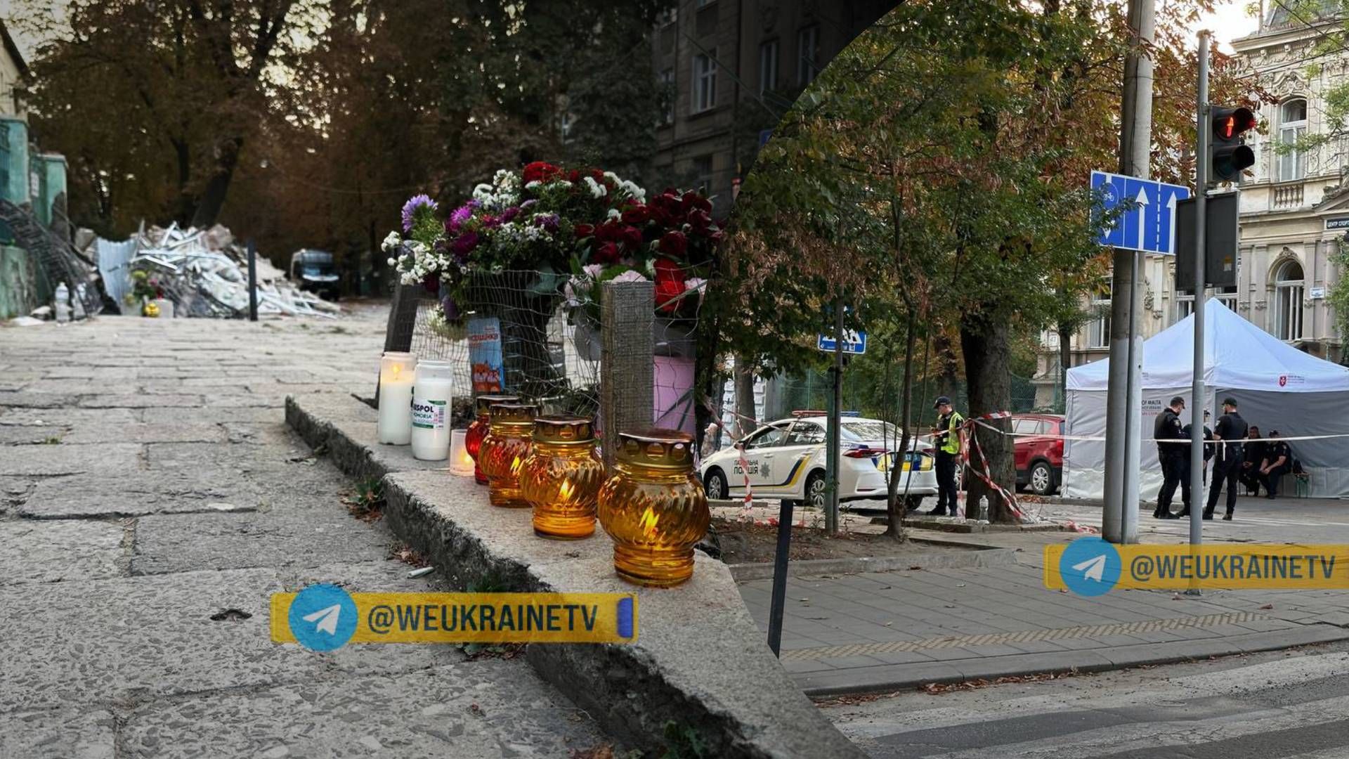  Во Львове к дому, где погибли люди, неравнодушные несут цветы, свечи и детские игрушки - 24 Канал