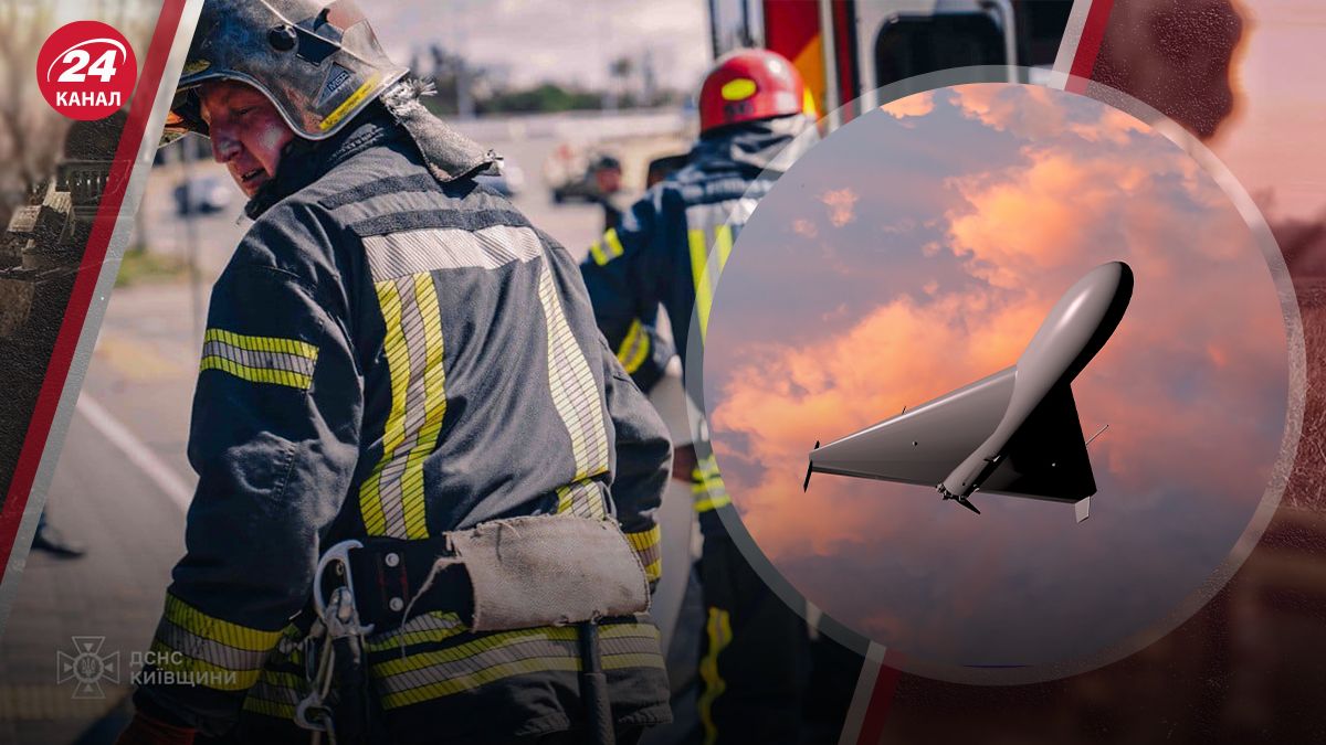 На Киевщине есть повреждения после атаки На Киевщине есть повреждения после атаки