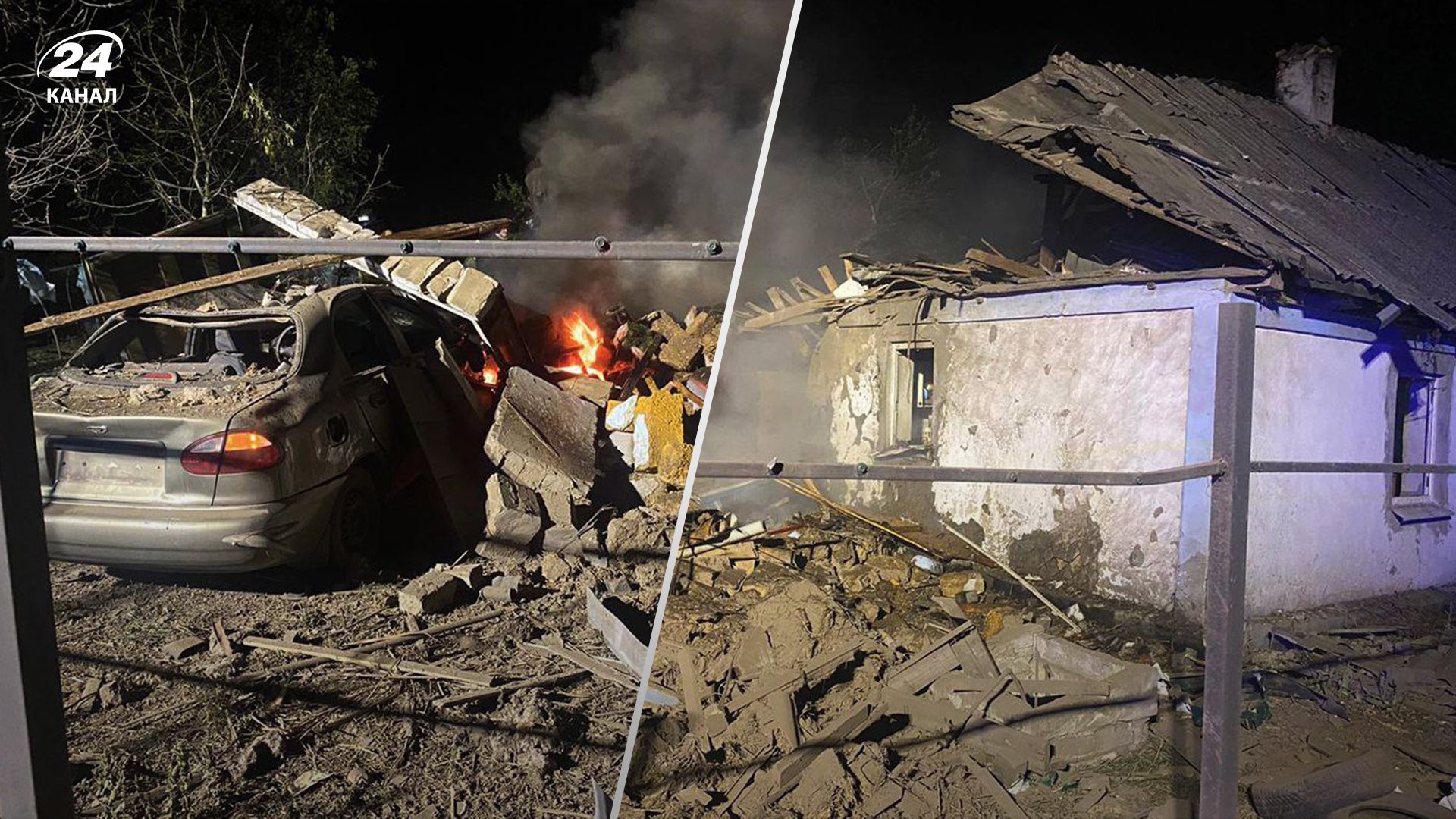 Вночі ворог атакував Дніпропетровщину: рятувальники показали моторошні наслідки удару - 24 Канал Вночі ворог атакував Дніпропетровщину: рятувальники показали моторошні наслідки удару - 24 Канал