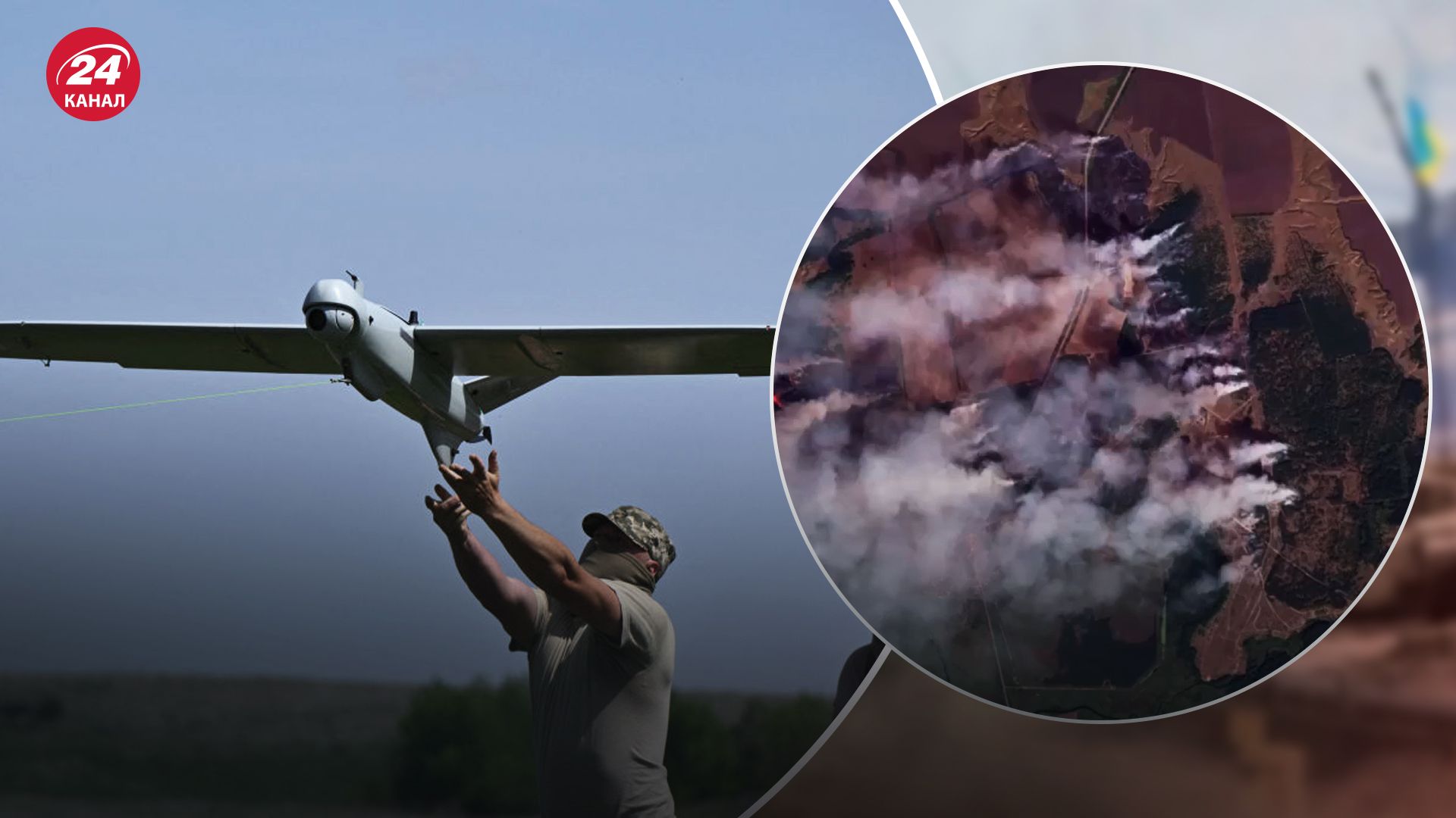 Кадри наслідків удару по скаду БК у Воронезькій області Кадри наслідків удару по скаду БК у Воронезькій області