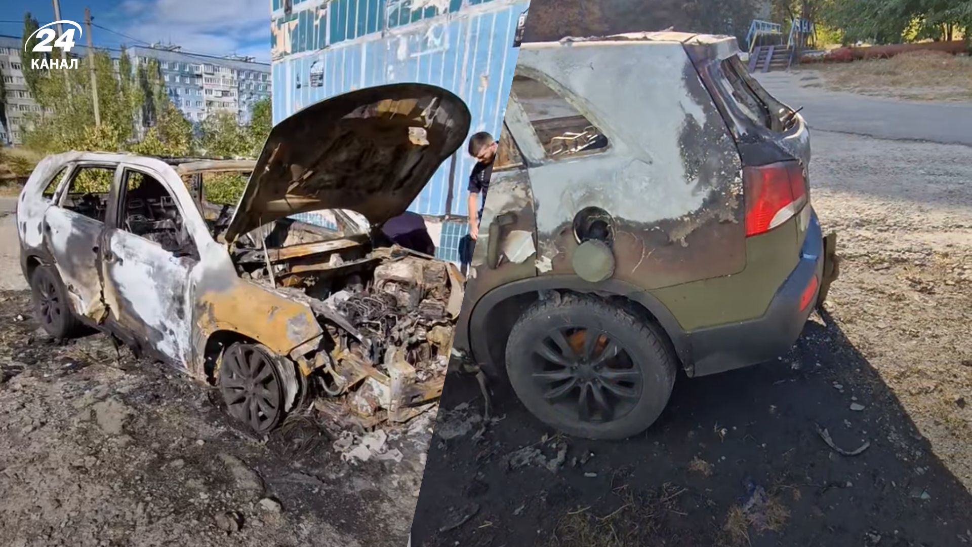 Поджог авто в Днепре Поджог авто в Днепре